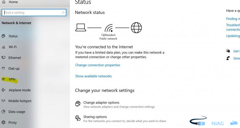 add a VPN connection