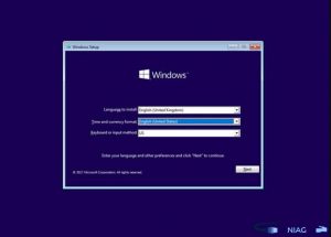 Thiết lập ngôn ngữ, thời gian