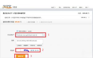 Nhập thông tin thanh toán hộ